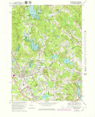 Salem Depot, New Hampshire 1968 (1979) USGS Old Topo Map Reprint 7x7 MA Quad 329772