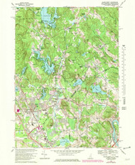 Salem Depot, New Hampshire 1968 (1982) USGS Old Topo Map Reprint 7x7 MA Quad 329773