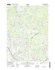 Salem Depot, New Hampshire 2015 () USGS Old Topo Map Reprint 7x7 MA Quad