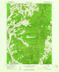 Berlin, New York 1960 (1971) USGS Old Topo Map Reprint 7x7 MA Quad 123261