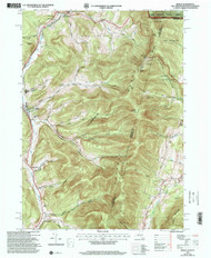 Berlin, New York 1997 (2000) USGS Old Topo Map Reprint 7x7 MA Quad 137103