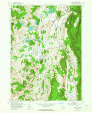 Copake, New York 1953 (1965) USGS Old Topo Map Reprint 7x7 MA Quad 137710
