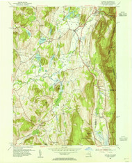 Copake, New York 1953 (1955) USGS Old Topo Map Reprint 7x7 MA Quad 137711