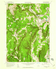 State Line, Massachusetts 1944 (1959) USGS Old Topo Map Reprint 7x7 MA Quad 139885