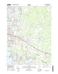 East Providence, Rhode Island 2015 () USGS Old Topo Map Reprint 7x7 MA Quad