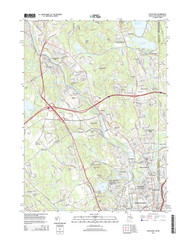 Pawtucket, Rhode Island 2015 () USGS Old Topo Map Reprint 7x7 MA Quad