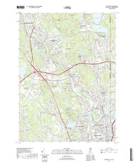 Pawtucket, Rhode Island 2018 () USGS Old Topo Map Reprint 7x7 MA Quad