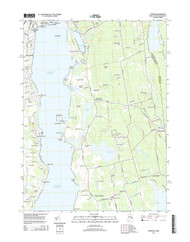 Tiverton, Rhode Island 2015 () USGS Old Topo Map Reprint 7x7 MA Quad