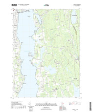 Tiverton, Rhode Island 2018 () USGS Old Topo Map Reprint 7x7 MA Quad