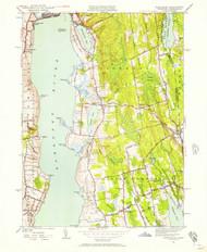 Tiverton, Rhode Island 1949 (1957) USGS Old Topo Map Reprint 7x7 MA Quad 353363