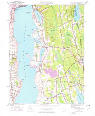 Tiverton, Rhode Island 1949 (1976) USGS Old Topo Map Reprint 7x7 MA Quad 353366