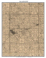 Lake Ruella, Kansas 1893 Old Town Map Custom Print - Harper Co.