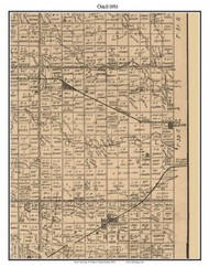 Odell, Kansas 1893 Old Town Map Custom Print - Harper Co.
