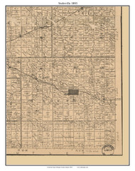 Stohrville, Kansas 1893 Old Town Map Custom Print - Harper Co.