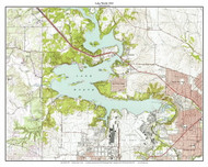 Lake Worth 1955 - Custom USGS Old Topo Map - Texas
