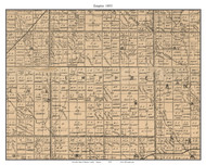Empire, Kansas 1893 Old Town Map Custom Print - Harper Co.