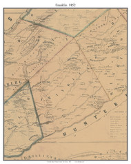 Franklin, New Jersey 1852 Old Town Map Custom Print - Warren Co.