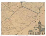 Mansfield, New Jersey 1852 Old Town Map Custom Print - Warren Co.