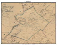 Oxford, New Jersey 1852 Old Town Map Custom Print - Warren Co.