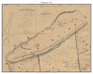 Pahaquarry, New Jersey 1852 Old Town Map Custom Print - Warren Co.
