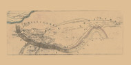 Phillipsburg and Lopatcong - Phillipsburg, New Jersey 1852 Old Town Map Custom Print - Warren Co.