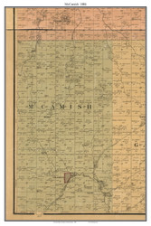 McCamish, Kansas 1886 Old Town Map Custom Print - Johnson Co.