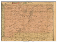 Shawnee, Kansas 1886 Old Town Map Custom Print - Johnson Co.