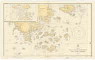 Deer Island Thoroughfare and Casco Passage 1927 - Old Map Nautical Chart AC Harbors 3 227 - Maine