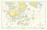 Deer Island Thoroughfare and Casco Passage 1955 - Old Map Nautical Chart AC Harbors 3 227 - Maine