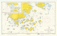 Deer Island Thoroughfare and Casco Passage 1960 - Old Map Nautical Chart AC Harbors 3 227 - Maine