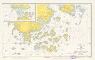 Deer Island Thoroughfare and Casco Passage 1965 - Old Map Nautical Chart AC Harbors 3 227 - Maine