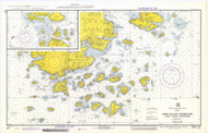 Deer Island Thoroughfare and Casco Passage 1972 - Old Map Nautical Chart AC Harbors 3 227 - Maine