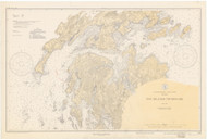 Fox Islands Thoroughfare 1934 - Old Map Nautical Chart AC Harbors 3 235 - Maine