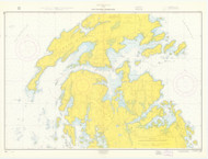 Fox Islands Thoroughfare 1964 - Old Map Nautical Chart AC Harbors 3 235 - Maine