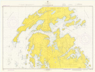 Fox Islands Thoroughfare 1972 - Old Map Nautical Chart AC Harbors 3 235 - Maine
