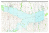 Harlan County Lake 1974 - Custom USGS Old Topo Map - Nebraska