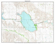 Johnson Lake 1971 - Custom USGS Old Topo Map - Nebraska