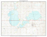 Blue Dog Lake 1970 - Custom USGS Old Topo Map - South Dakota