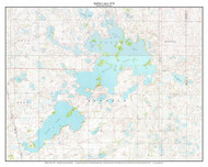 Buffalo Lakes 1970 - Custom USGS Old Topo Map - South Dakota