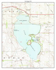 Lake Herman 1968 - Custom USGS Old Topo Map - South Dakota