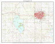 Lake Herman - Madison 1968 - Custom USGS Old Topo Map - South Dakota