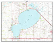 Lake Kampeska 1969 - Custom USGS Old Topo Map - South Dakota