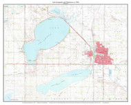 Lake Kampeska - Watertown 1969 - Custom USGS Old Topo Map - South Dakota