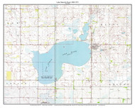Lake Marsh - Hayti 1969-1973 - Custom USGS Old Topo Map - South Dakota