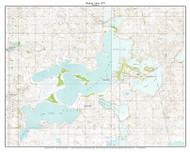Waubay Lakes 1970 - Custom USGS Old Topo Map - South Dakota