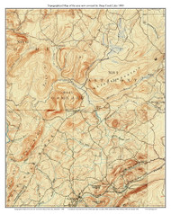 Deep Creek Lake (Before the Lake) 1900 - Custom USGS Old Topo Map - District of Columbia