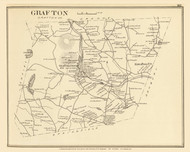 Grafton Town, New Hampshire 1892 Old Town Map Reprint - Hurd State Atlas Grafton