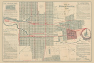 Stockton 1895 Young - Old Map Reprint - California Cities