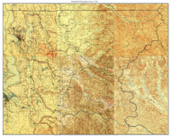 King County 1920 - Custom USGS Old Topo Map - Washington State 30 x 30