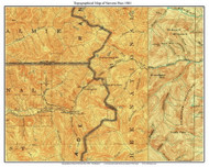 Stevens Pass 1901 - Custom USGS Old Topo Map - Washington State 30 x 30